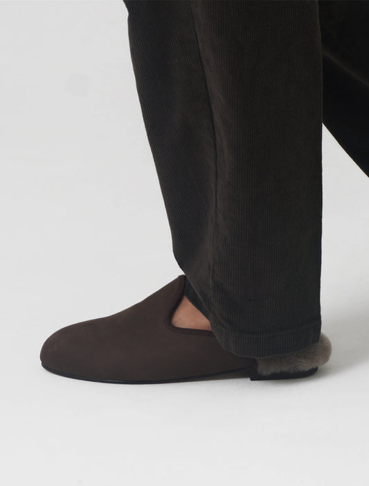 Ryn 겨울 슬리퍼 남화 브라운