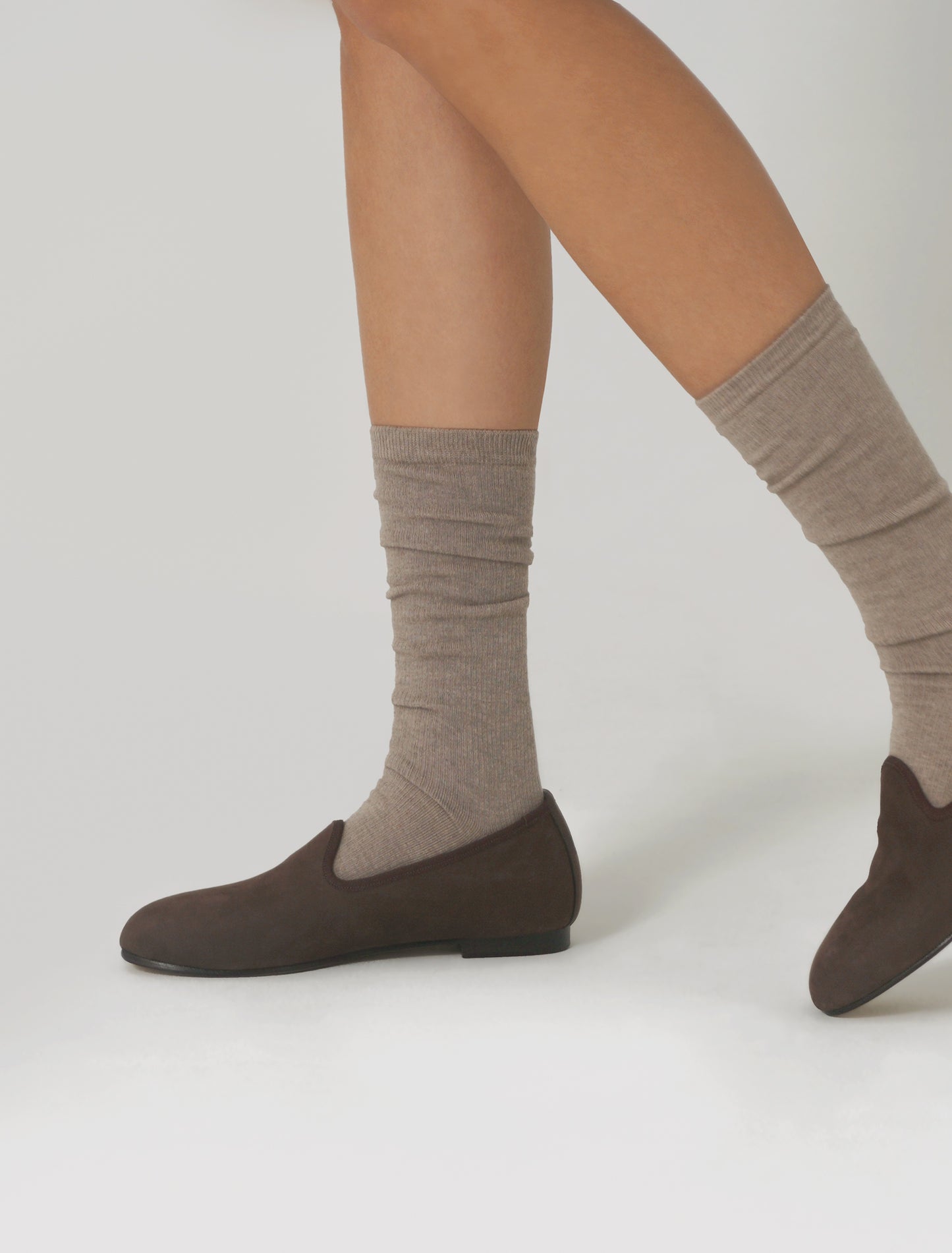 Tae 겨울 로퍼 여화 브라운