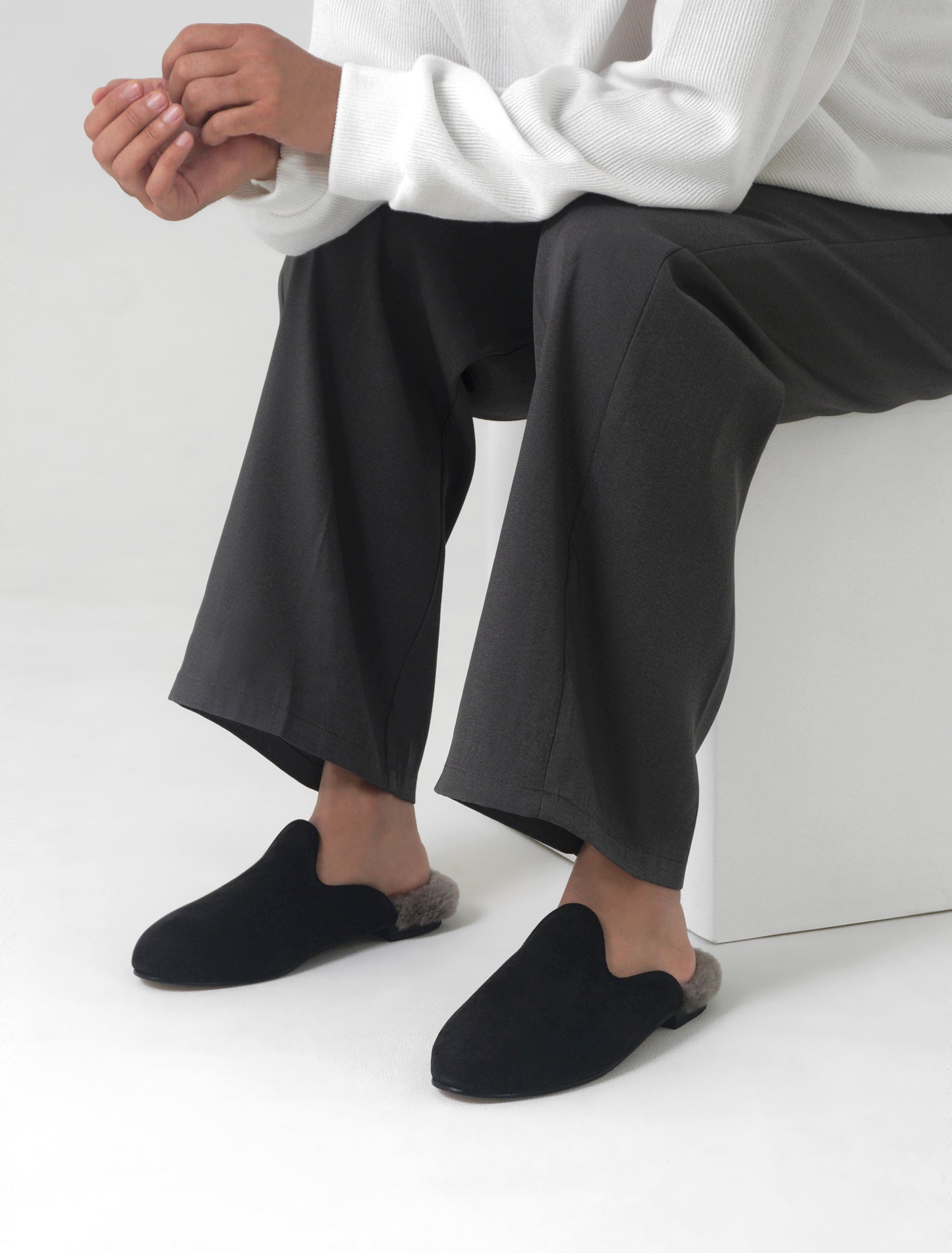 Ryn 겨울 슬리퍼 남화 블랙