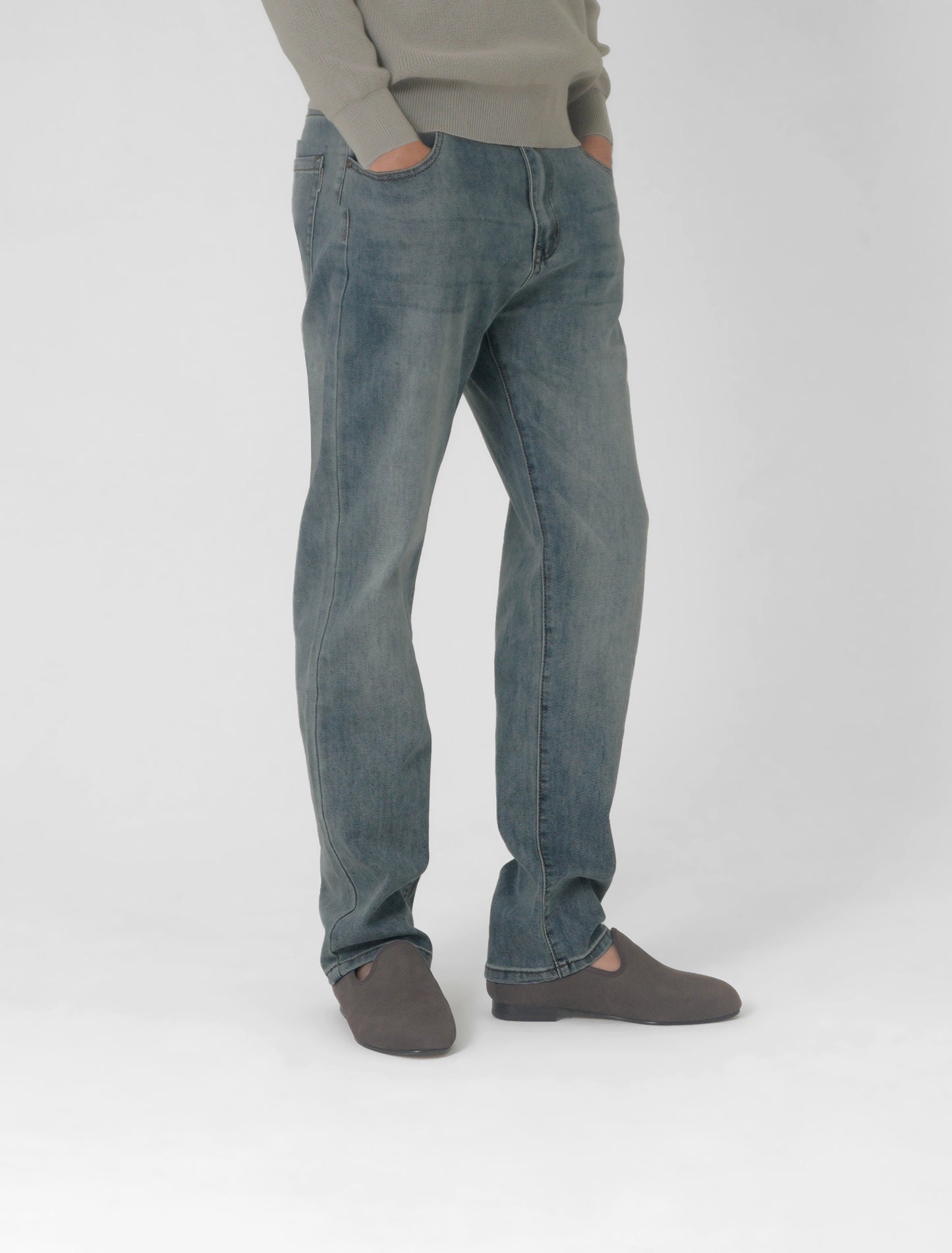 Tae 겨울 로퍼 남화 그레이